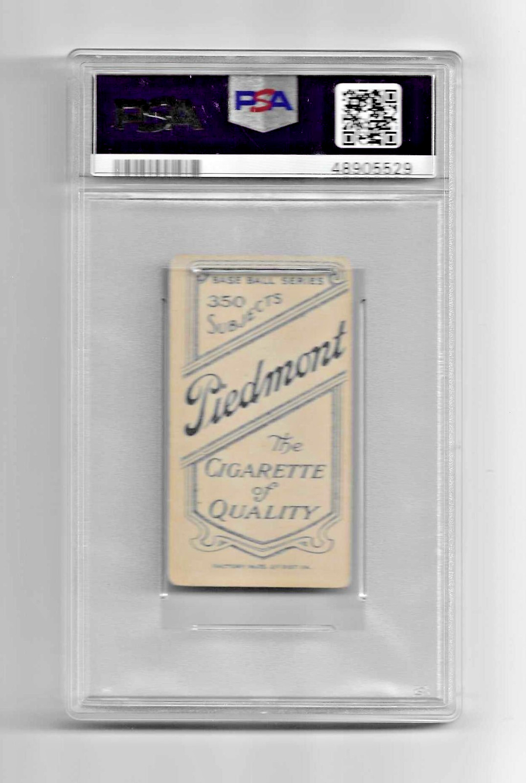 1909-1911 T206 PIEDMONT 350 TOBACCO BASEBALL CARD PSA 2 NQ JIMMY LAVENDER GRAYS view 4