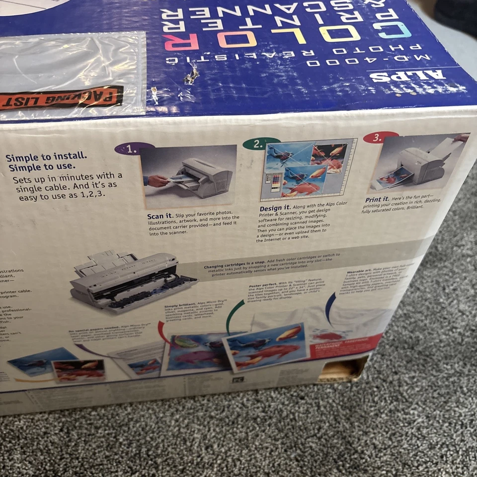 ALPS MD-4000 Photo Realistic Color Printer & Scanner - Image 4 of 4