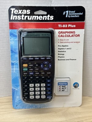Texas Instruments TI-83 Plus Graphing Calculator NEW SEALED SAT ACT AP Approved