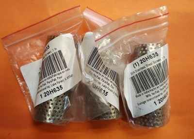 GRAINGER APPROVED 20H635 Strainer Screen,0.0625'' Perf,2 1/2'' L 20H635 Lot Of 3