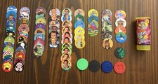 Chupa Chups Caps Pogs Sammlung Konvolut 5 Slammer Dose Vintage 90er Jahre 
