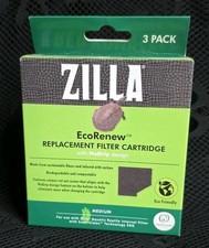 Zilla EcoRenew Filter Cartridges With Smartclean Technology 1ea/Medium 3 pk NEW