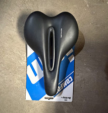 ISM PL 1.0 Black Gel Cutaway Bicycle Saddle Seat - Universal Bike Fit