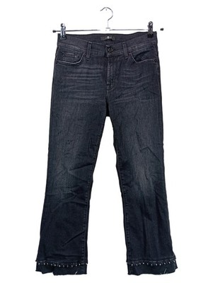 7 For All Mankind Bootcut Jeans Damen Gr.36 Dunkelblau Nieten