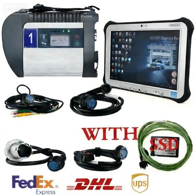 2025.12 For Mercedes MB Star C4 DOIP Xentry truck car Diagnostic scanner Tablet