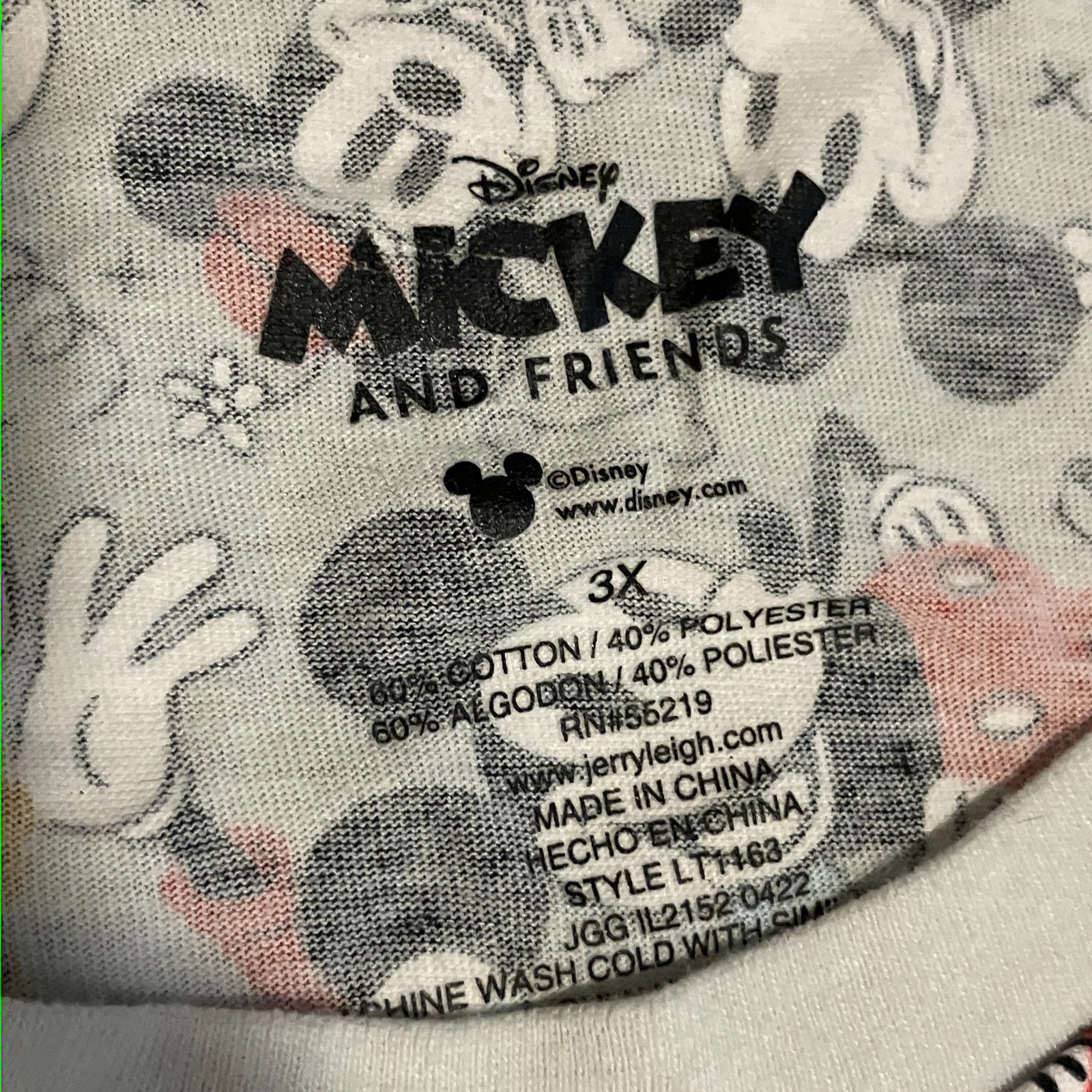 Disney Mickey and Friends Womens T Shirt 3X image 3
