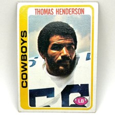 1978 Topps Rookie - Thomas Henderson #213 (RC) Dallas Cowboys VG-EX