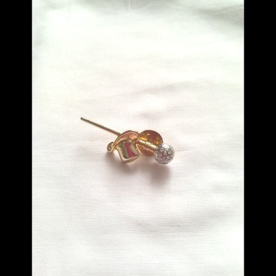 Hut & Stock Pin Anstecker Mit Zirkonia Bicolor 