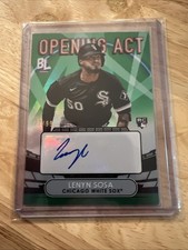 Lenyn Sosa 2023 Topps Big League Opening Act Green Auto Rookie Rc /99