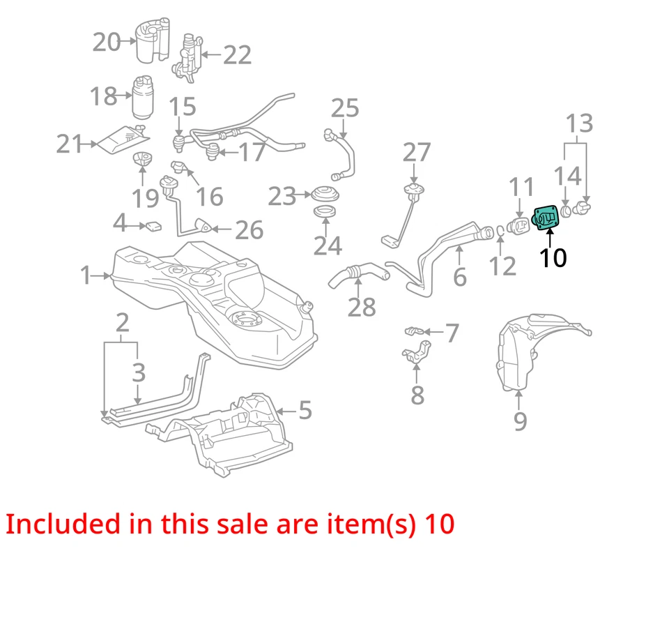 1998-2005 Lexus GS400 Fuel Tank Shield 7729030090 - Image 3 of 4