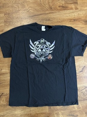 Legend Of Zelda Shirt Mens XL Black Triforce Crest Link Graphic Gildan Nintendo