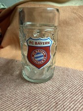 Glas,Ma&szlig; Krug,Retro,Vintage,Aufkleber,gebraucht