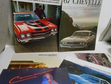 Chevrolet  Sales Brochure 70 Nova 66/67/70 Chevelle 69 Monte Carlo 81 Camaro lot