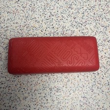 NWT Love Moschino Sunglasses Eyewear Empty Case Red Wipe Designer New Hard
