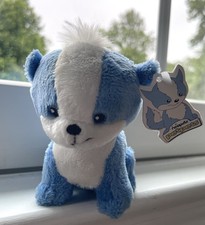 Neopets PetPet Plushie Bean Bag - Doglefox- 2003 - Blue Fox with Tags