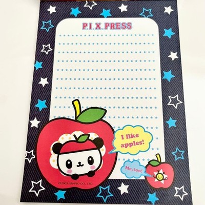 Sanrio PANDAPPLE Memo Pad 2003 Heisei Era Japanese Character