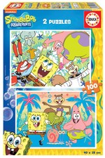 Educa - Spongebob Schwammkopf - Puzzle 2x100 Teile | Paramount (u. a.) | Spiel