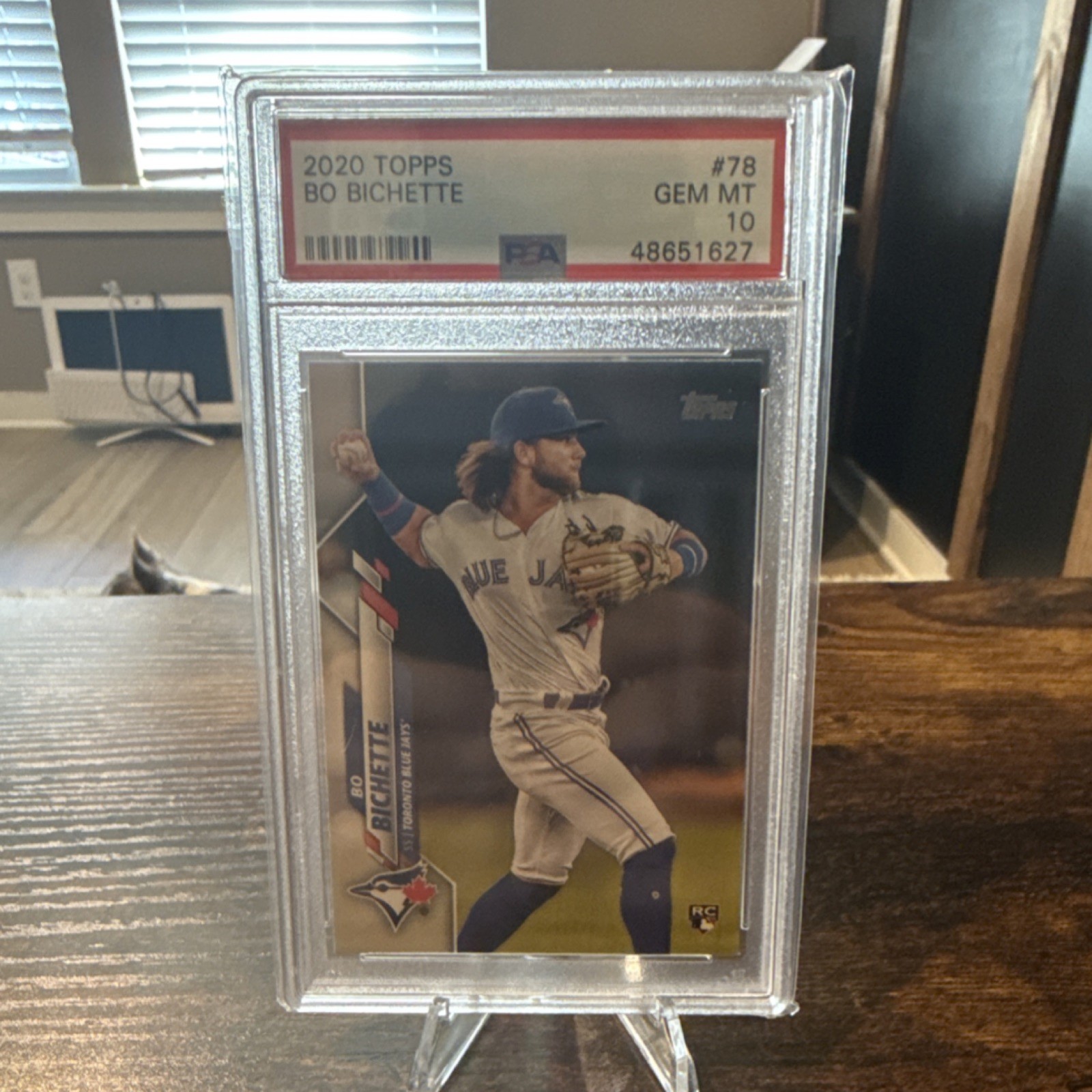 2020 Topps Bo Bichette #78 Rookie Blue Jays PSA 10
