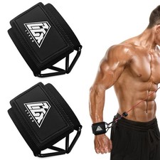 Wrist Cuffs for Cables Gym, Adjustable Wrist Straps for Cable Machines Liftin...