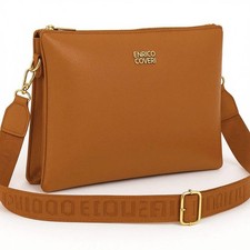 ENRICO COVERI - Borsa multitasche firmata giornaliera elegante 3 zip