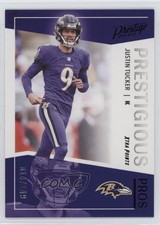 2022 Panini Prestige Prestigious Pros Xtra Points Purple /149 Justin Tucker 1e0