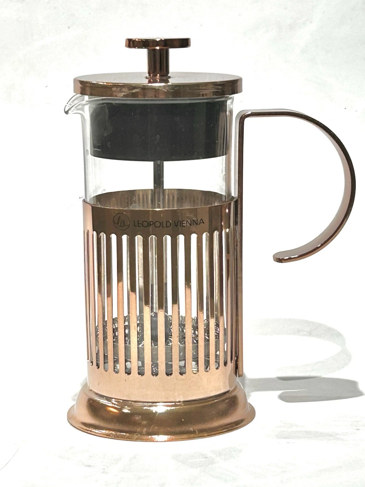 Leopold Vienna 2 CUP French Press Coffee Tea Maker Copper Color 350ml New No Box