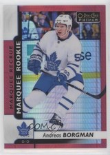 2017 O-Pee-Chee Platinum Marquee Rookies Red Prism /199 Andreas Borgman #183 g1m