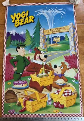 Yogi Bear Poster (Original 1991) Never Folded /  Hanna Barbera / 39''x25''