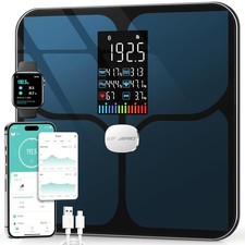 ABLEGRID Body Fat Scale,Digital Smart Bathroom Scale for Body Weight, Large C...