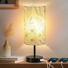 Touch Control Bedside Lamp with 2 USB Ports, 3-Way Dimmable Table lamp for Be...