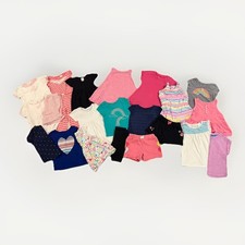 Baby Girl 12M/12  18M Spring Summer Mixed Lot 21Pcs Dress Tee Tank Shorts One-Pc