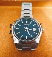 SEIKO Selection Black Dial Black 3 Hands Simple Men's Wristwatch Date Calendar