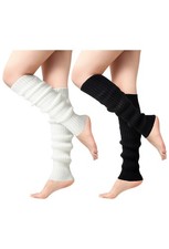 2 Pairs Leg Warmers for Women - Leg Warmers 80s Ribbed Knitted Long Socks for...
