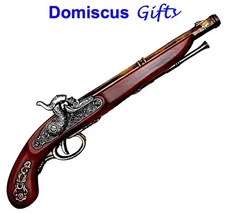 15" NEW! Foam Vintage Italian FLINTLOCK Replica Pistol GUN GH92 Military Replica