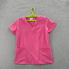 Mandala Women Scrub Top XS Pink PO34-IN Short Sleeve