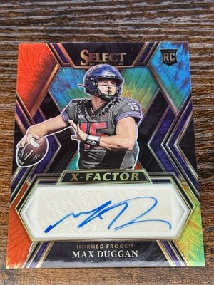 2023 Select Draft Picks - Max Duggan - X-Factor - Rookie Tie Dye Auto - #24/25