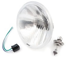 7 H4 Halogen Universal Motorcycle Headlight Honda Suzuki Yamaha Kawasaki Harley