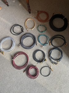 Large misc group of RCA cables. Monster, Esoteric, straightwire, etc.