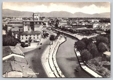 Vtg Postcard Panoramic View of Viareggio, Coastal city in Tuscany, Italy Posted