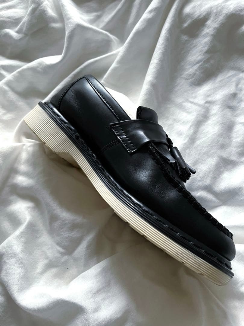 Dr. Martens Adrian Tussel Loafers UK7 26cm Leather Black Pre-Owned Rare image 3