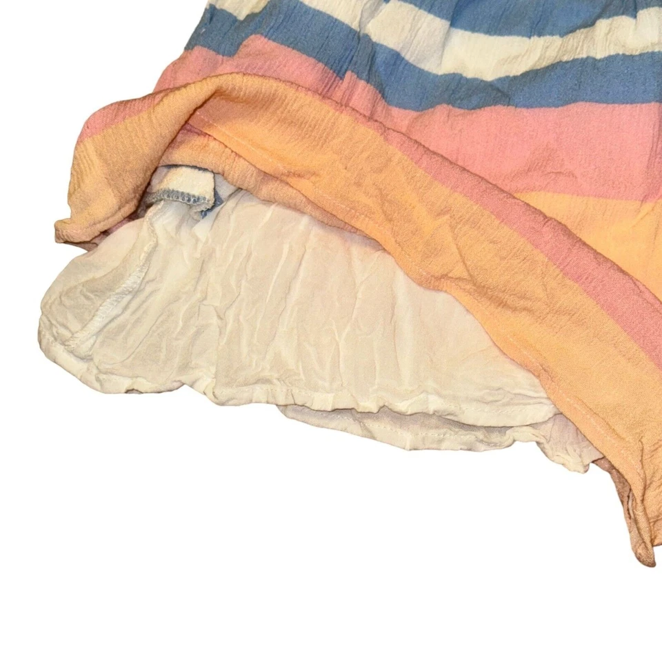 Mameluco Mara Hoffman Swim Wheatfield Fuera del Hombro Mujer Talla S Multicolor Rayas Foto 3 de 4