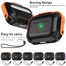 For AirPods Pro 2 Gen/Pro 1 Gen Case Protective Hybrid Rugged Cover with Lanyard