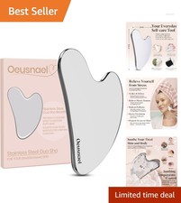 Ergonomic Stainless Steel Gua Sha Tool - Perfect for Facial Sculpting  Soothe
