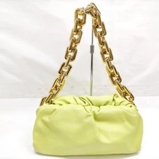 NO TARIFF Bottega Veneta Shoulder Bag  Yellow Leather 1063147