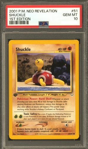 Shuckle (1st Edition) graded PSA 10 for sale on eBay