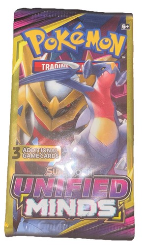 LOT OF 4 pks Pokemon Sun & Moon Unified Minds 3 Card Booster Art Set 2019 Sealed - Picture 6 of 7
