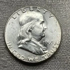 1963 P Franklin Half Dollar ~ 50 Cents ~ 90% Silver