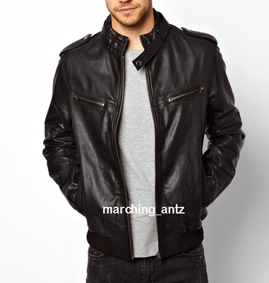 TAILOR MADE DESIGNER SHEEP LEATHER JACKET BOMBER T SHIRT COAT Men ALL SIZE  116 | eBay