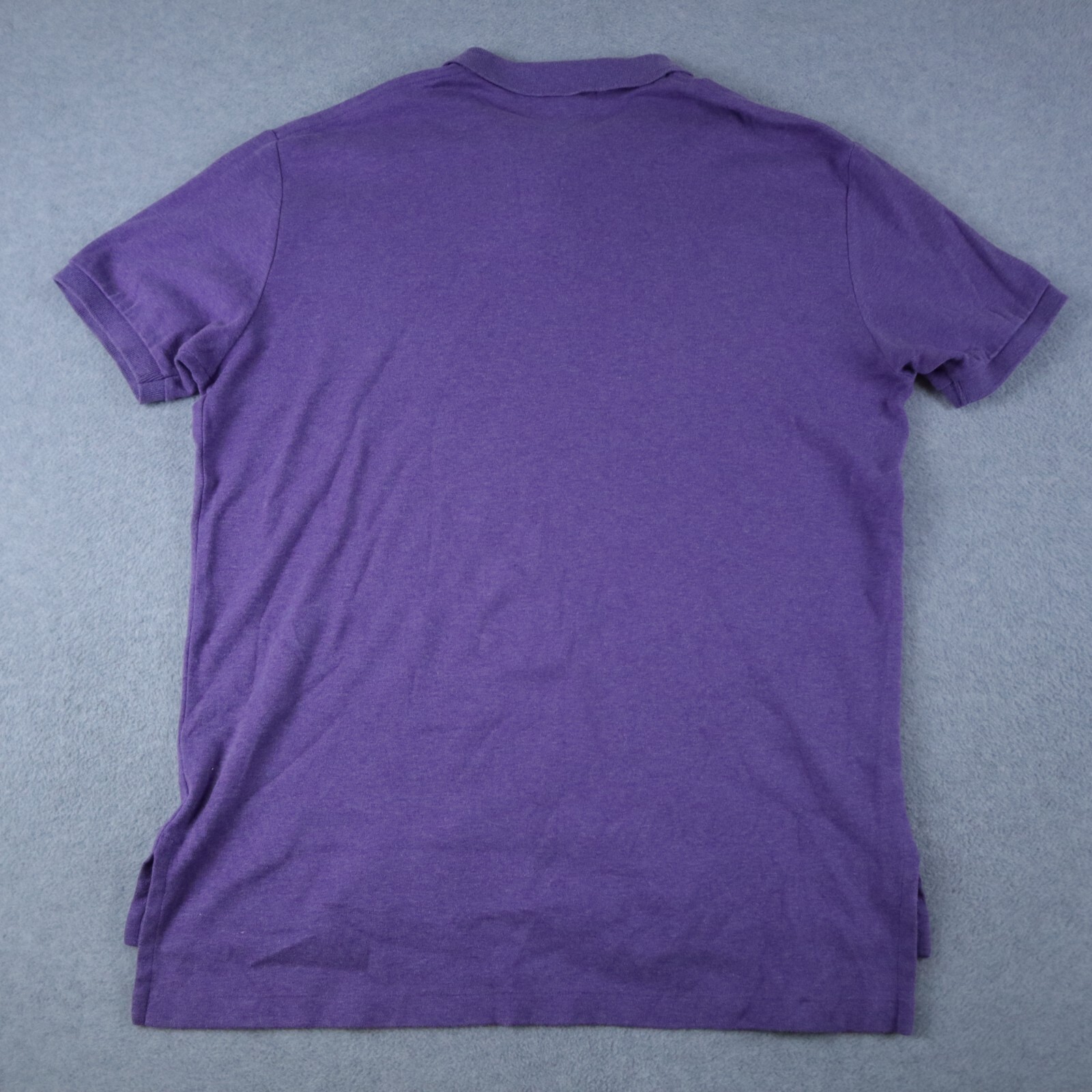 Polo Ralph Lauren camicia uomo grande casual maglia cotone pony viola manica corta