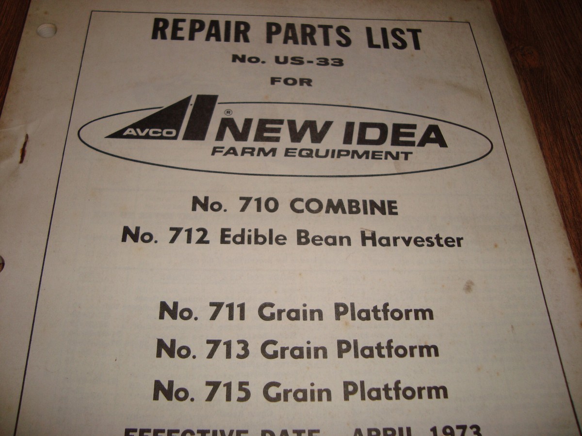 IDEA購入ページ New Idea 710 Combine 712 Harvester 711 713 715 Grain Platform